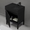 Modern Small Black Bathroom Vanity, 24